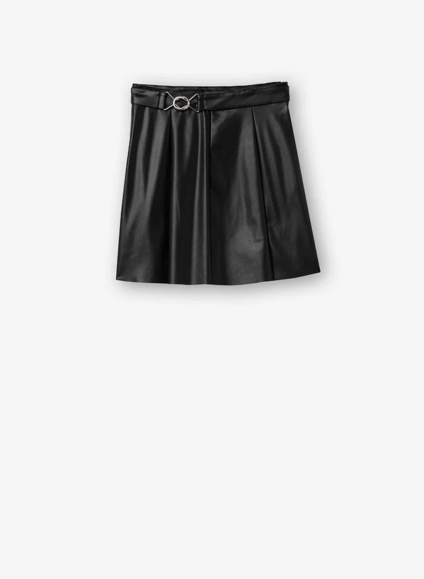 Emilia faux leather skirt