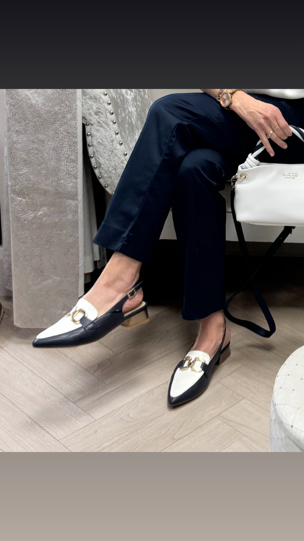 Garford sapphire slingback