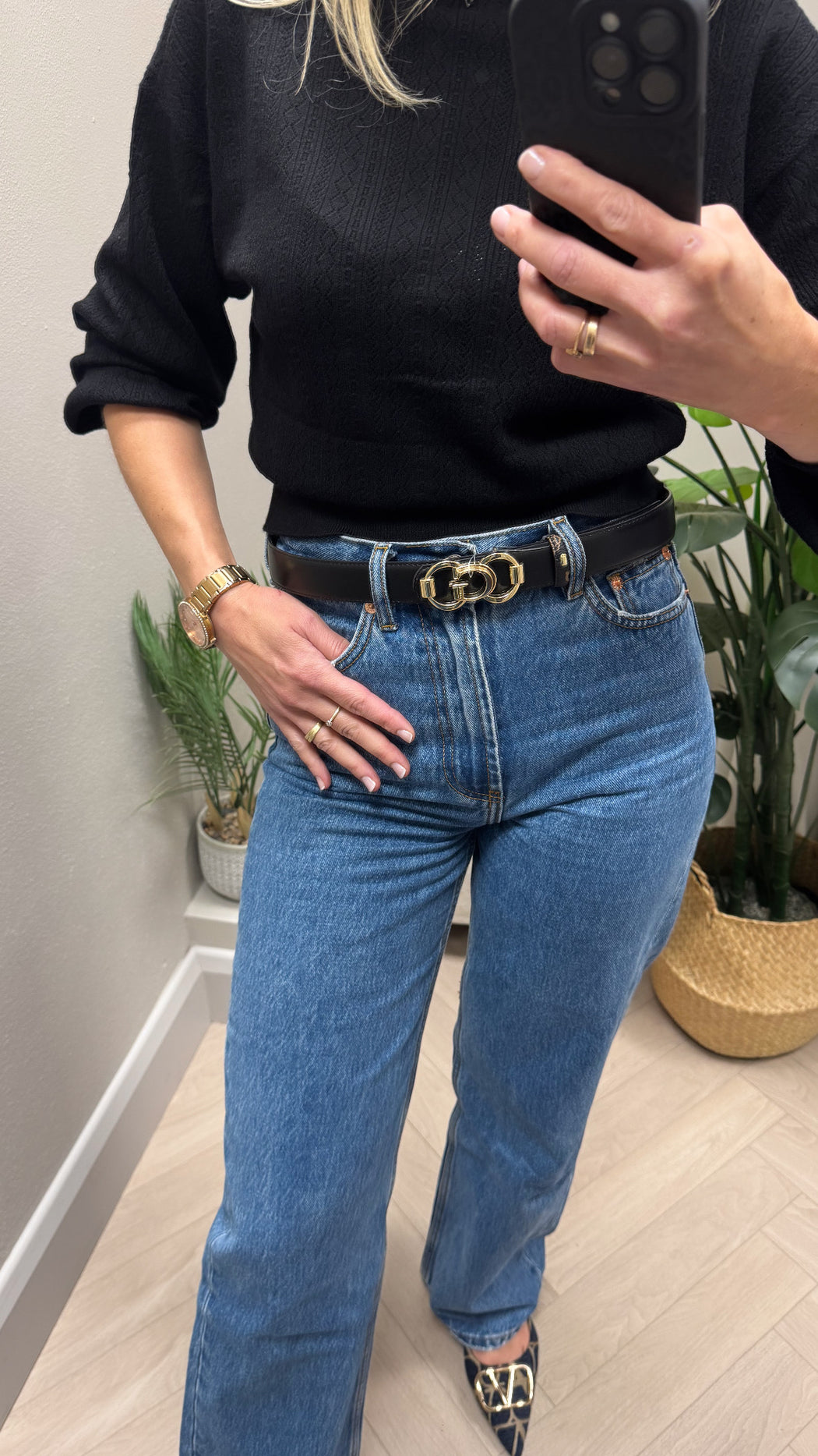 4G Peony guess Logo reversibke buckle Belt bw9244p5330