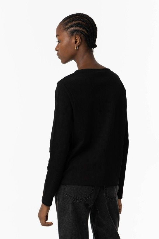 Krista black knit jumper