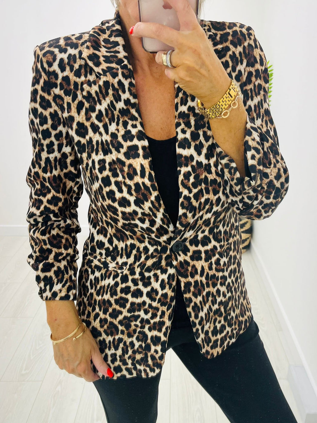 Leopard Ellie blazer