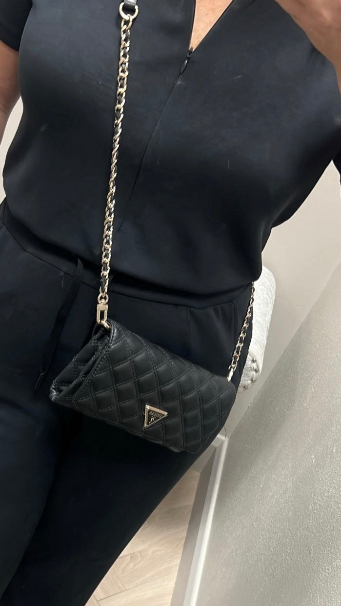 Guess black giully mini crossbody QG967375