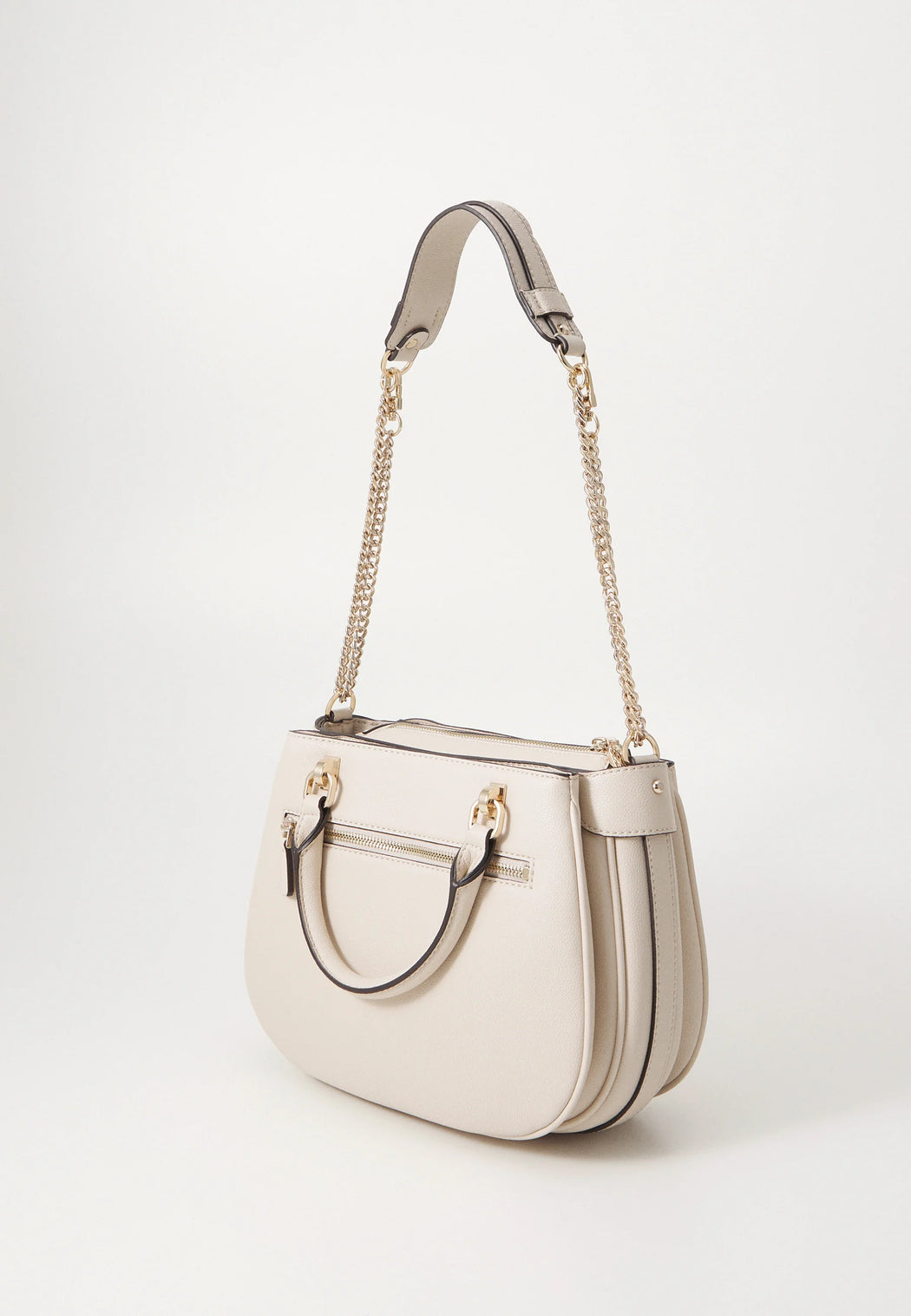 Fedora guess satchel Handbag - bone bg951909