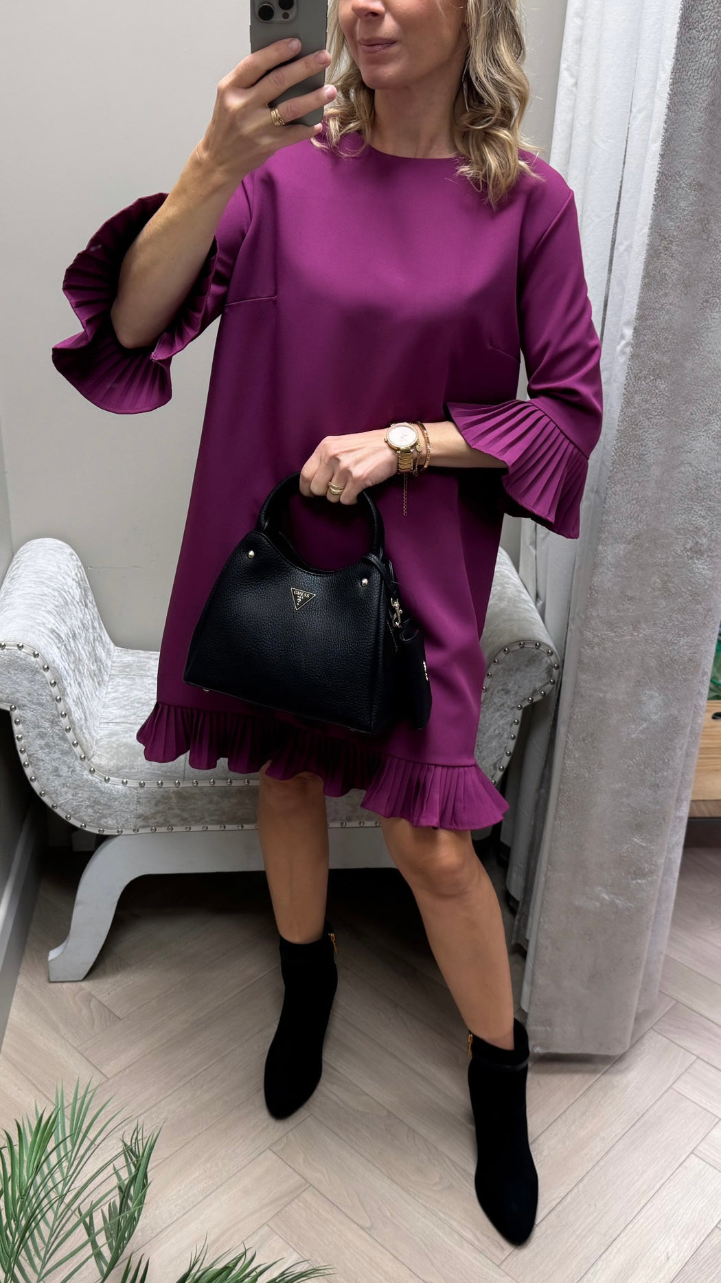 Magenta Olivia dress