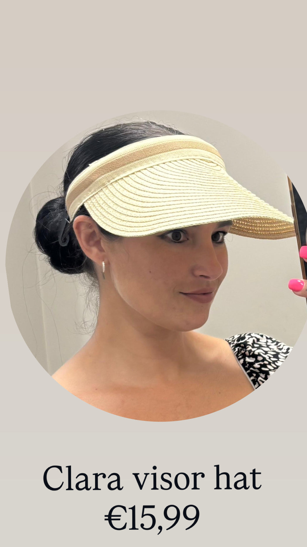 Clara visor hat