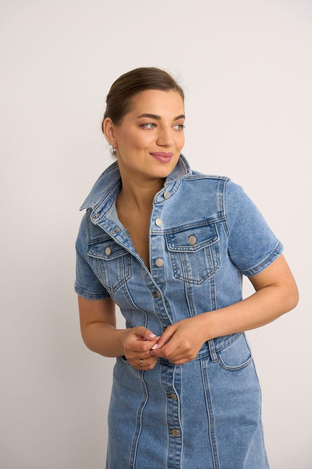 Holly denim shirt dress