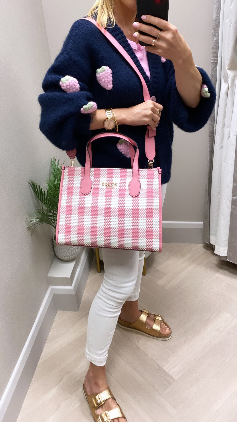 Guess pink multi Silvana tote GG866522