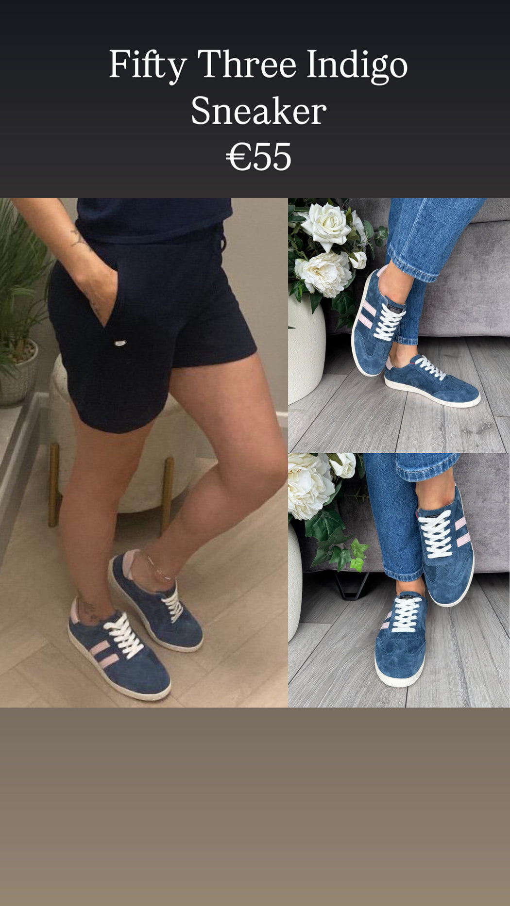 Fifty Three Indigo Sneaker
