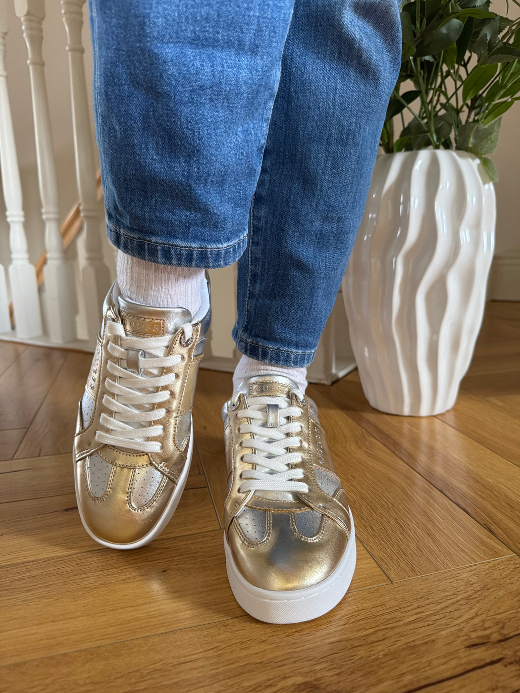 Guess gold sneakers fljr12lel12