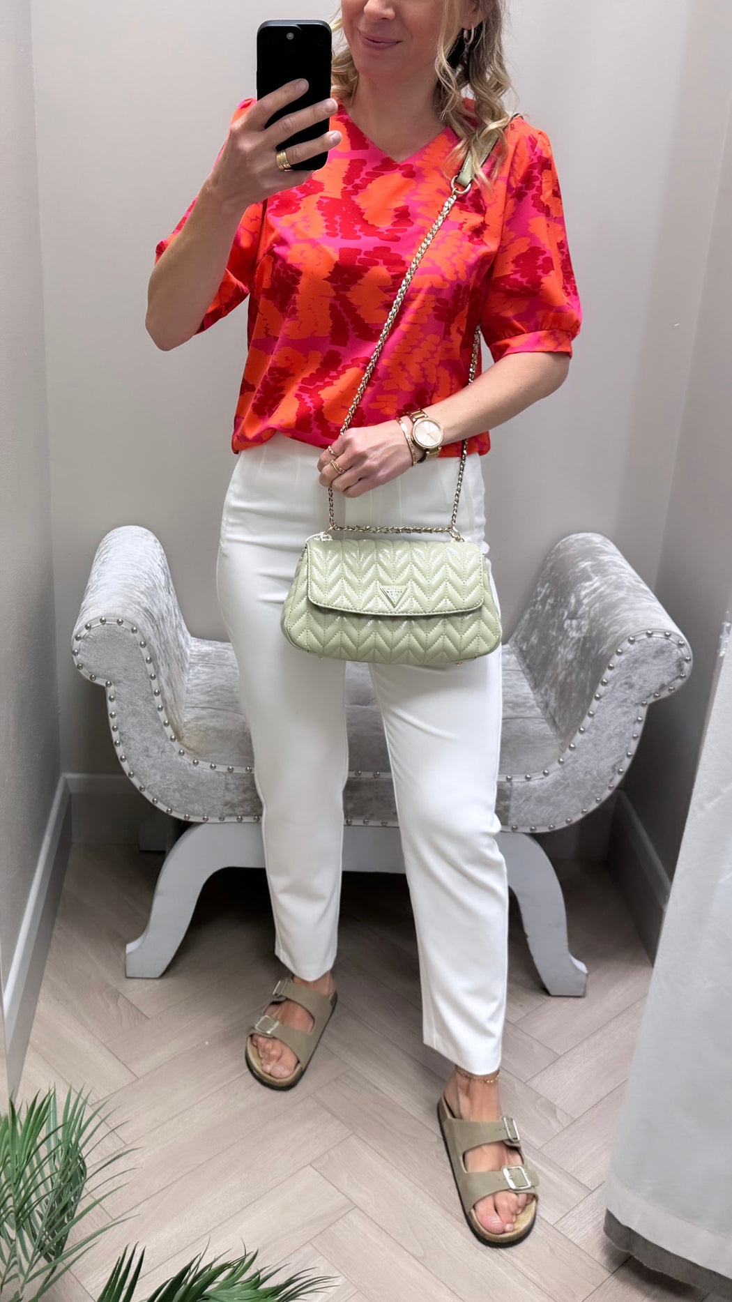 Rhea print top