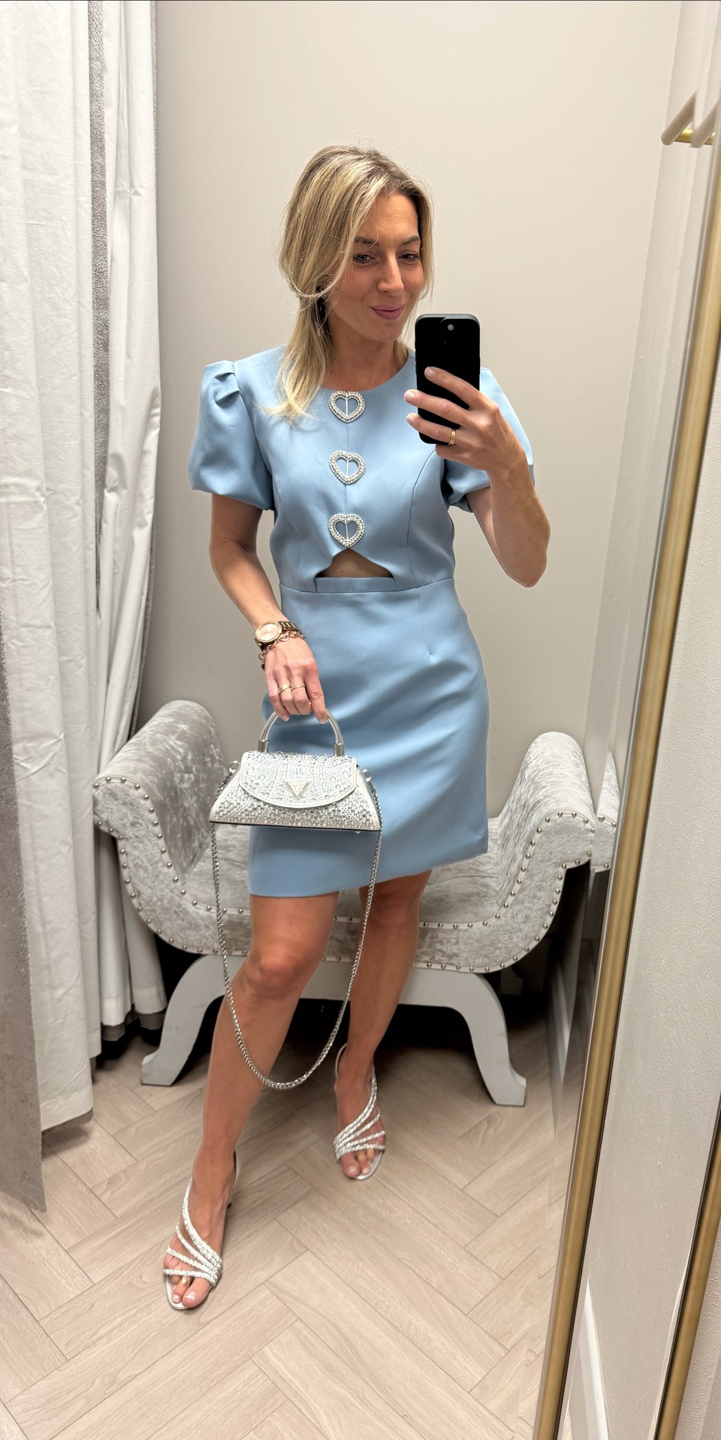 Cassie blue heart dress