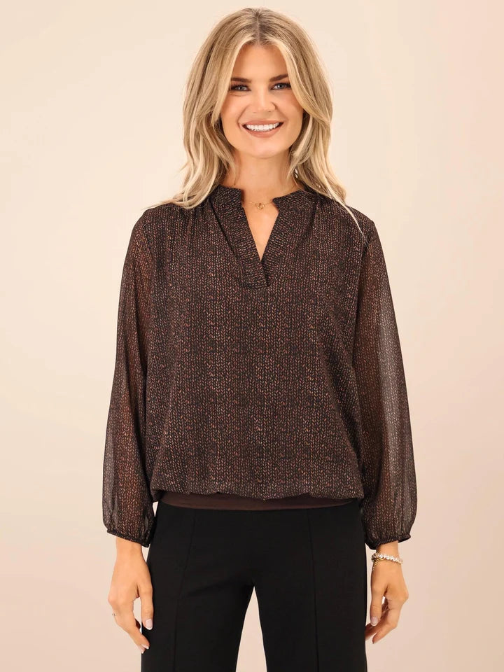 Brown Bella band top