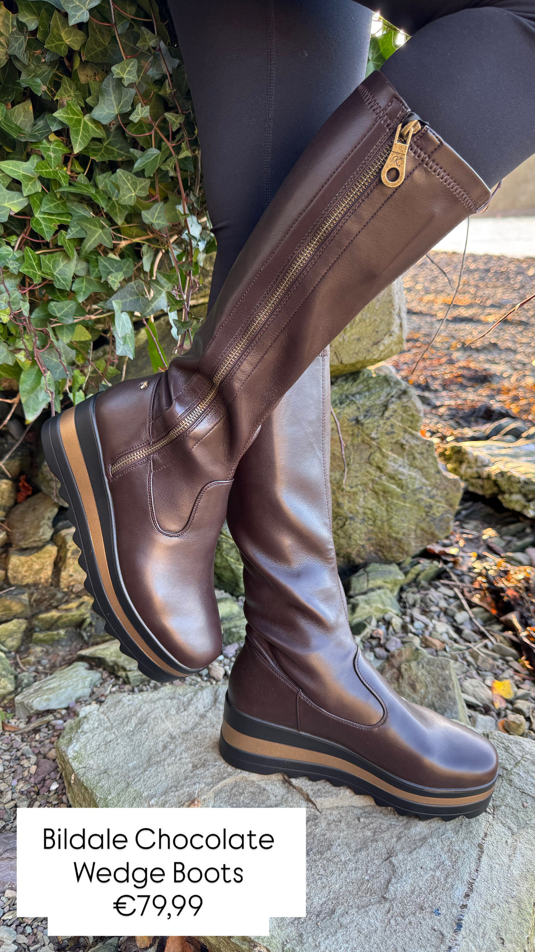 Bildale Chocolate Wedge Boots
