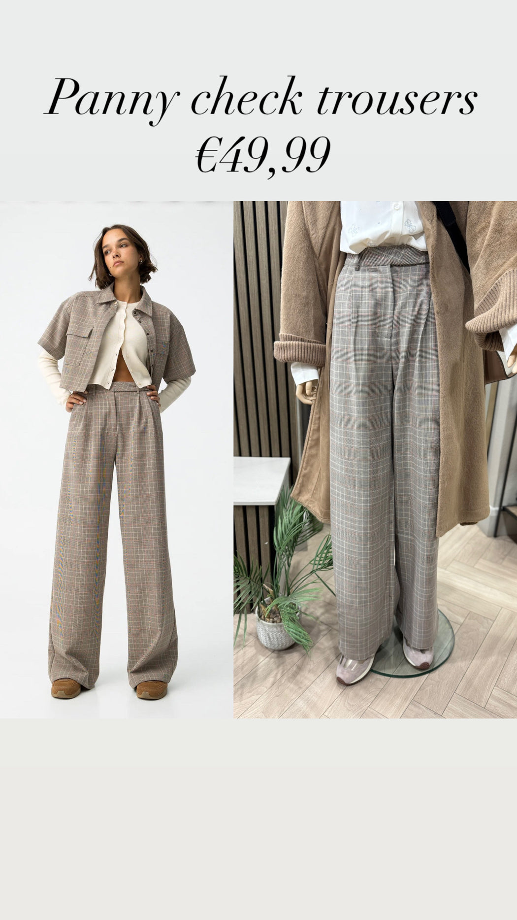 Panny check trousers