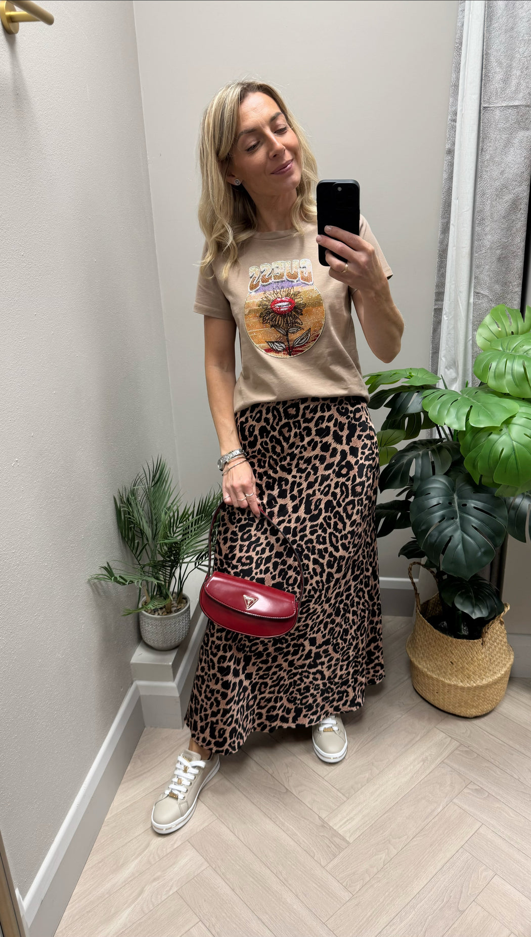 Guess desert flower tee w5y132k9rm1-g1dq