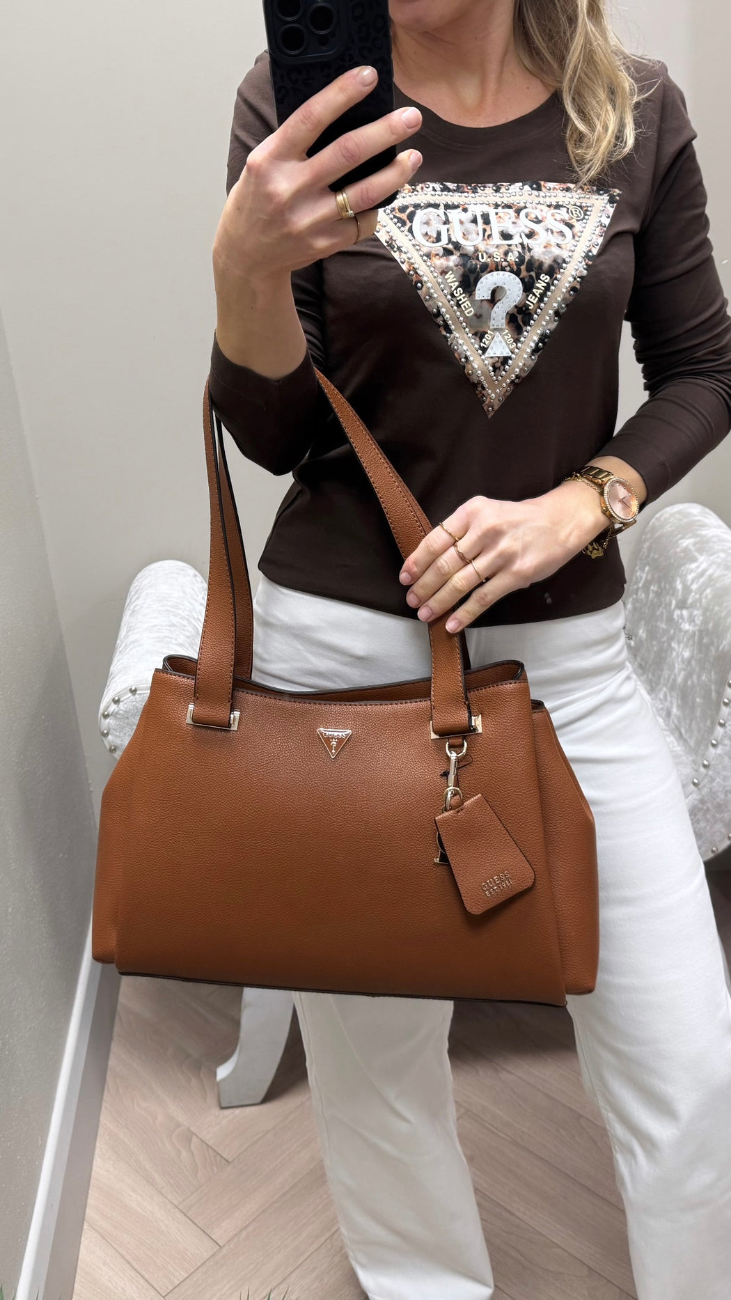 Guess Evie cognac bag BG966422