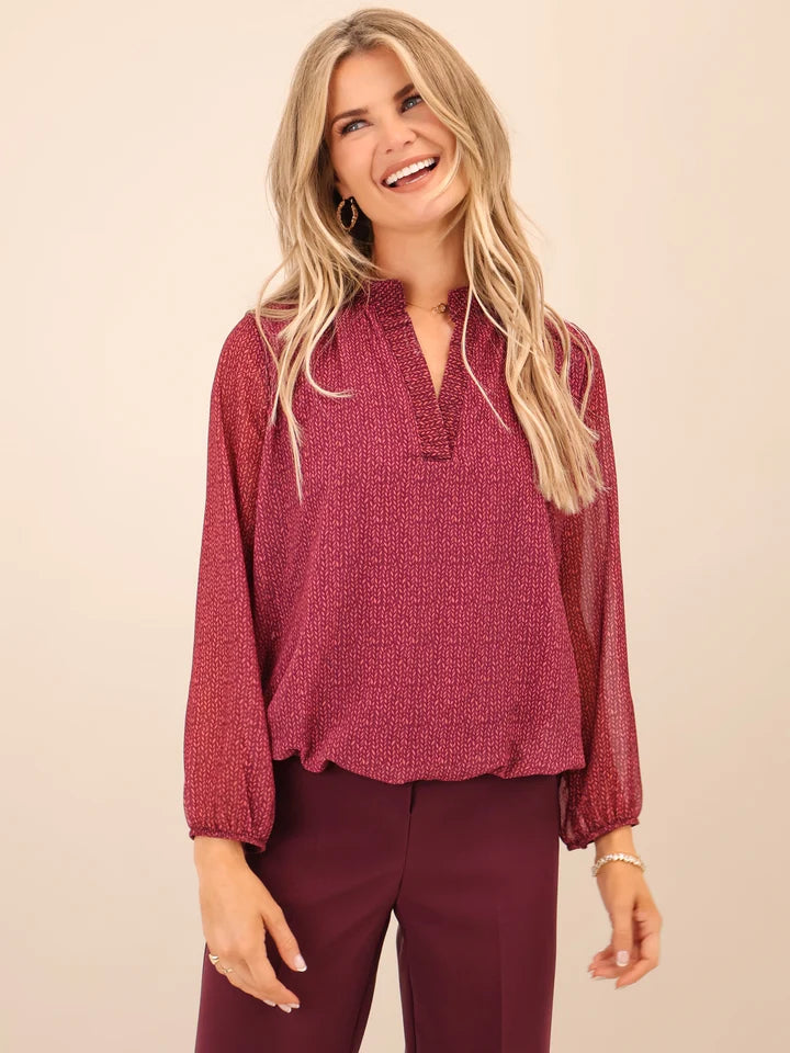 Plum Bella band top