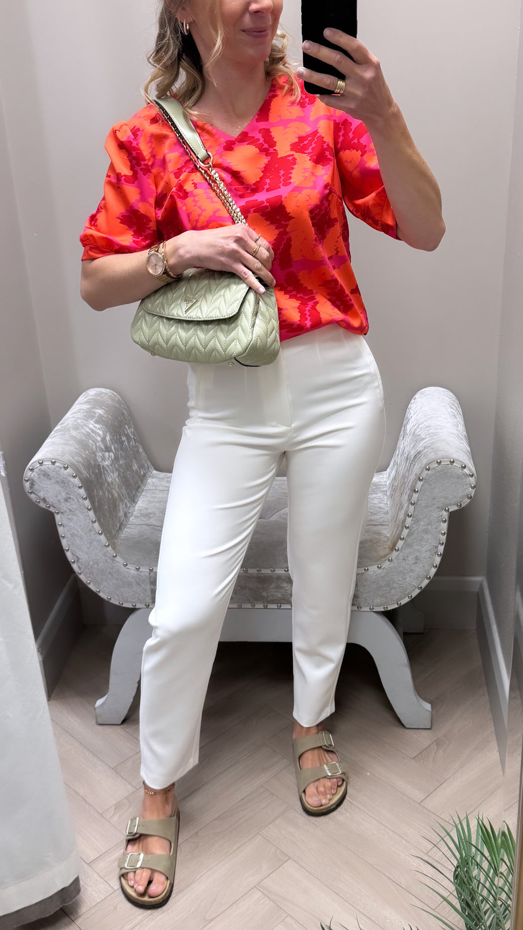 Rhea print top