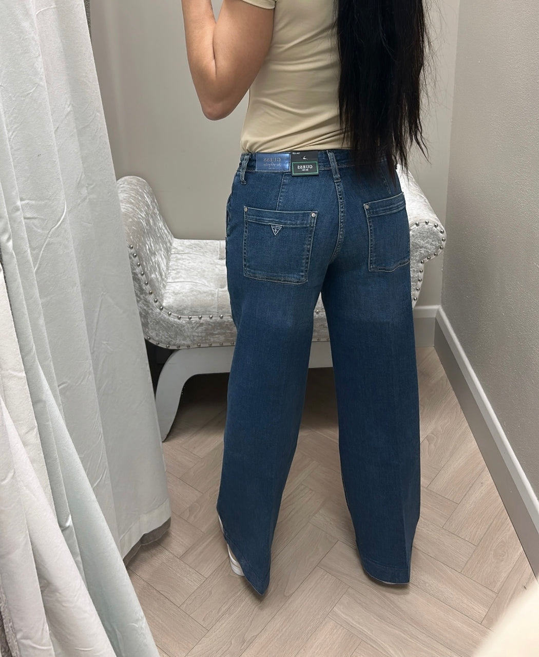 Guess wide leg flare jeans W5RA1LD5L73