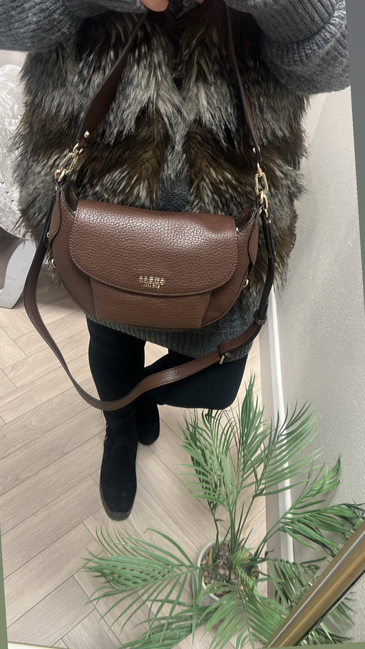 Guess Marsha espresso shoulder / crossbody bag bg950119