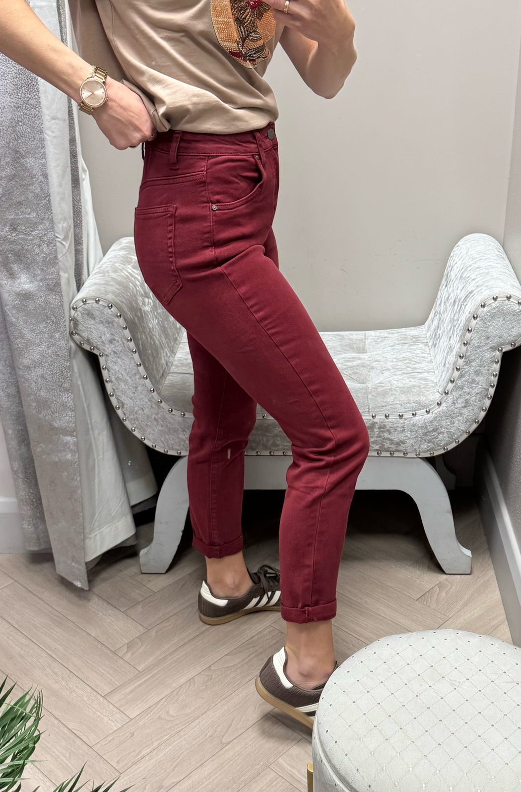 Toxic wine boyfriend fit jeans