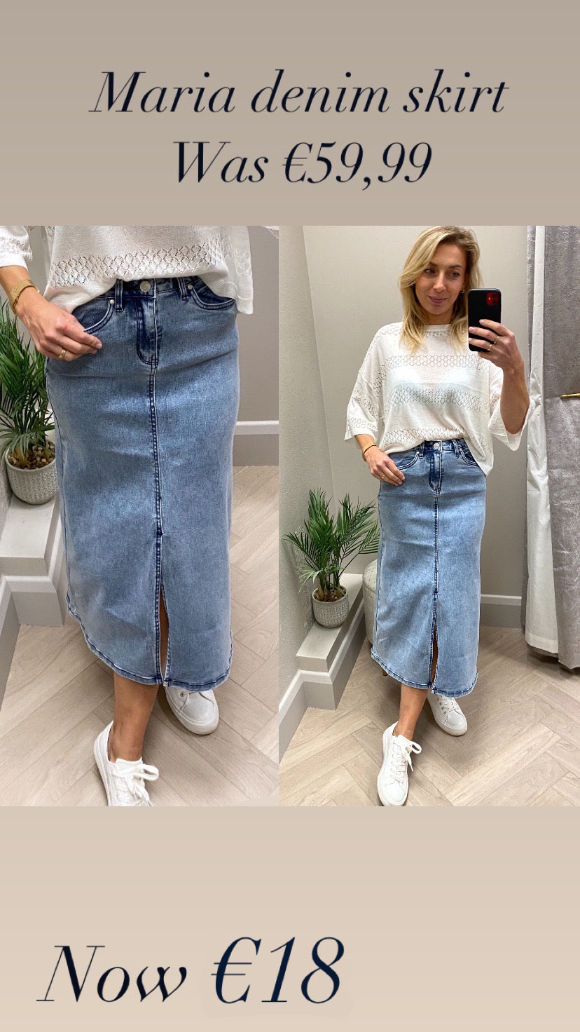 Maria denim skirt