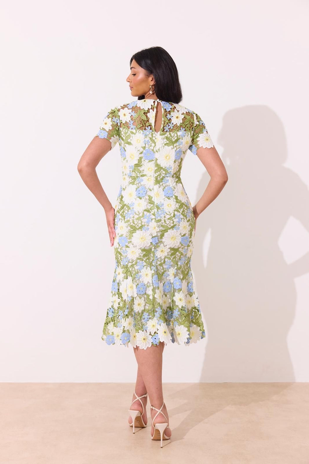 Helena lace fishtail dress