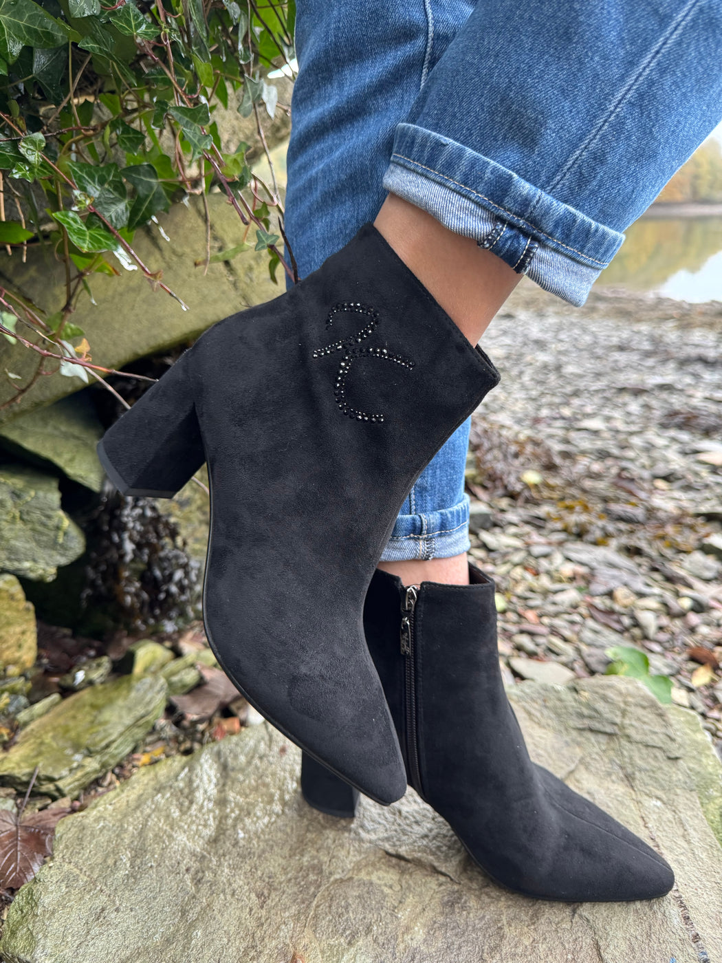 Catterton schwarz black ankle boots