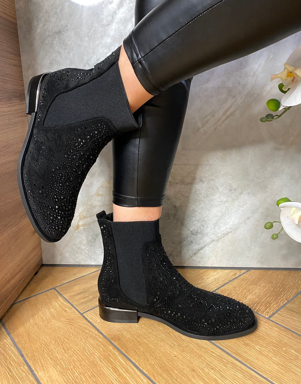 Yuni one ink gems ankle boots