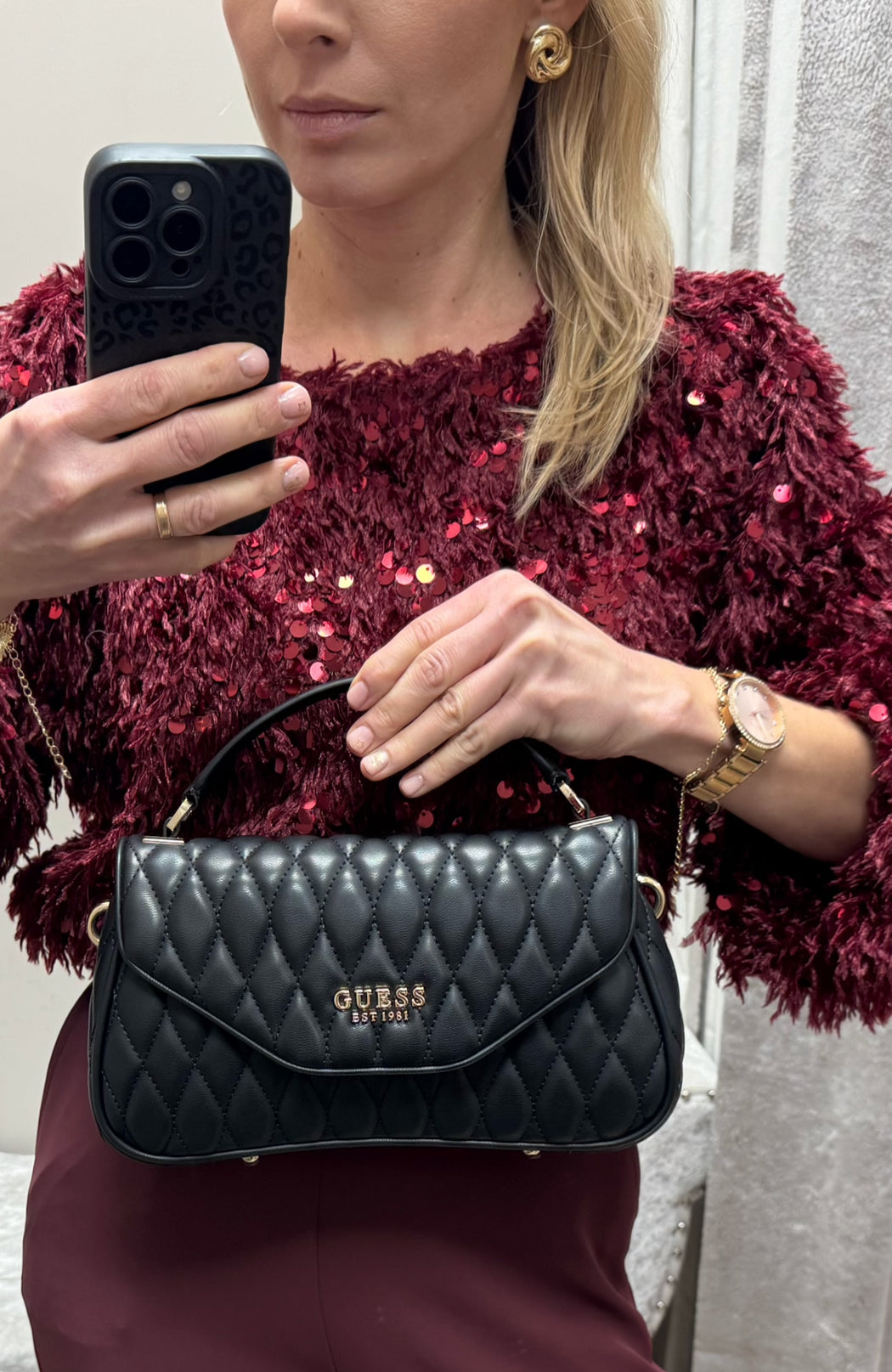 Guess QG812220 BLACK VALLA bag