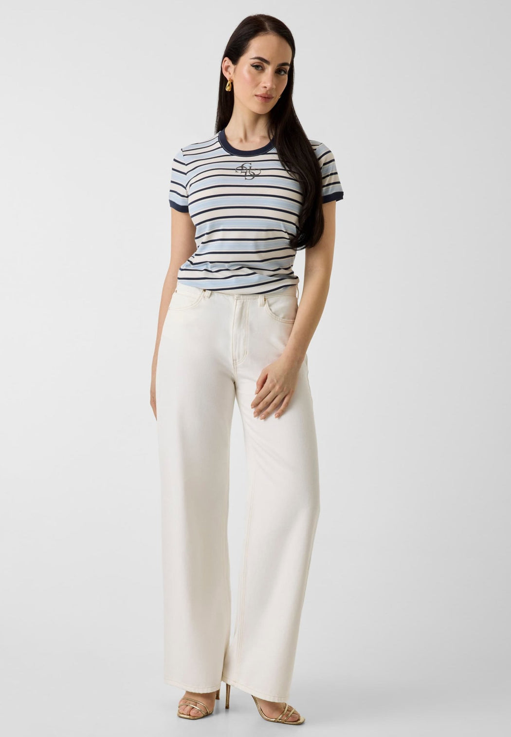 Guess Striped Mini Tee. W6GI18K3040.