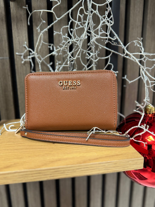 Bg7898164 guess double zip cognac amorette wallet