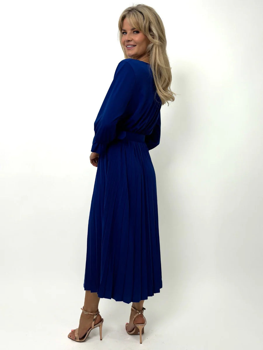 POSITANO BlUE CRISTAL MIDI DRESS