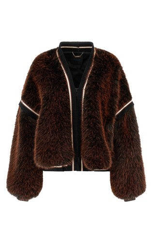 Guess Katia faux fur rib bomber