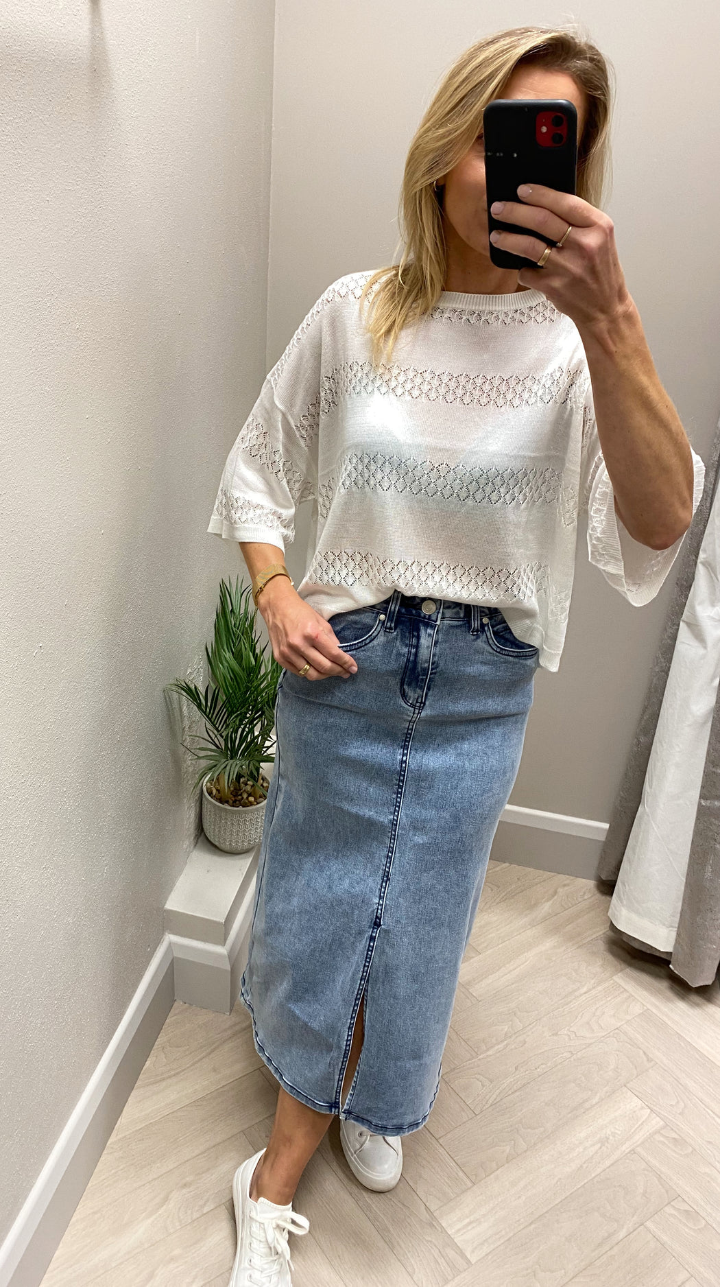 Maria denim skirt