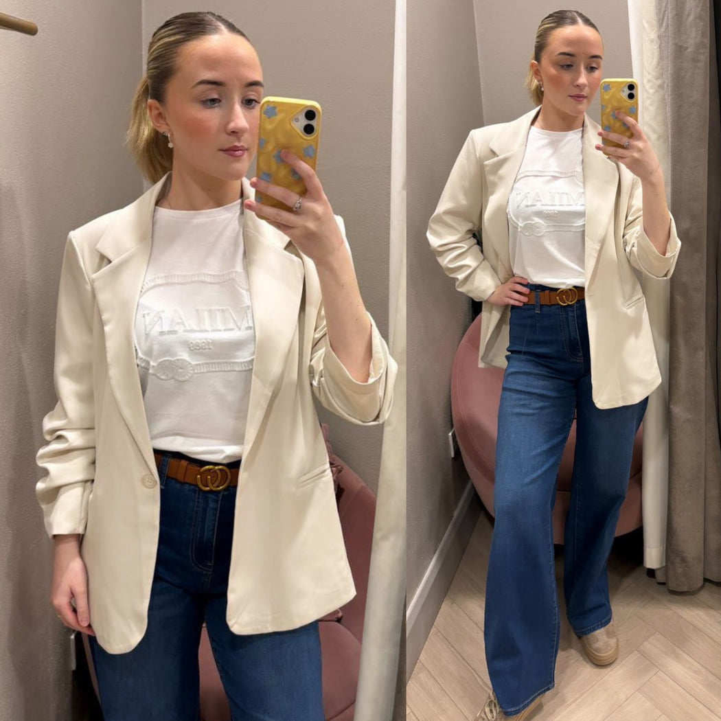Sue nude blazer