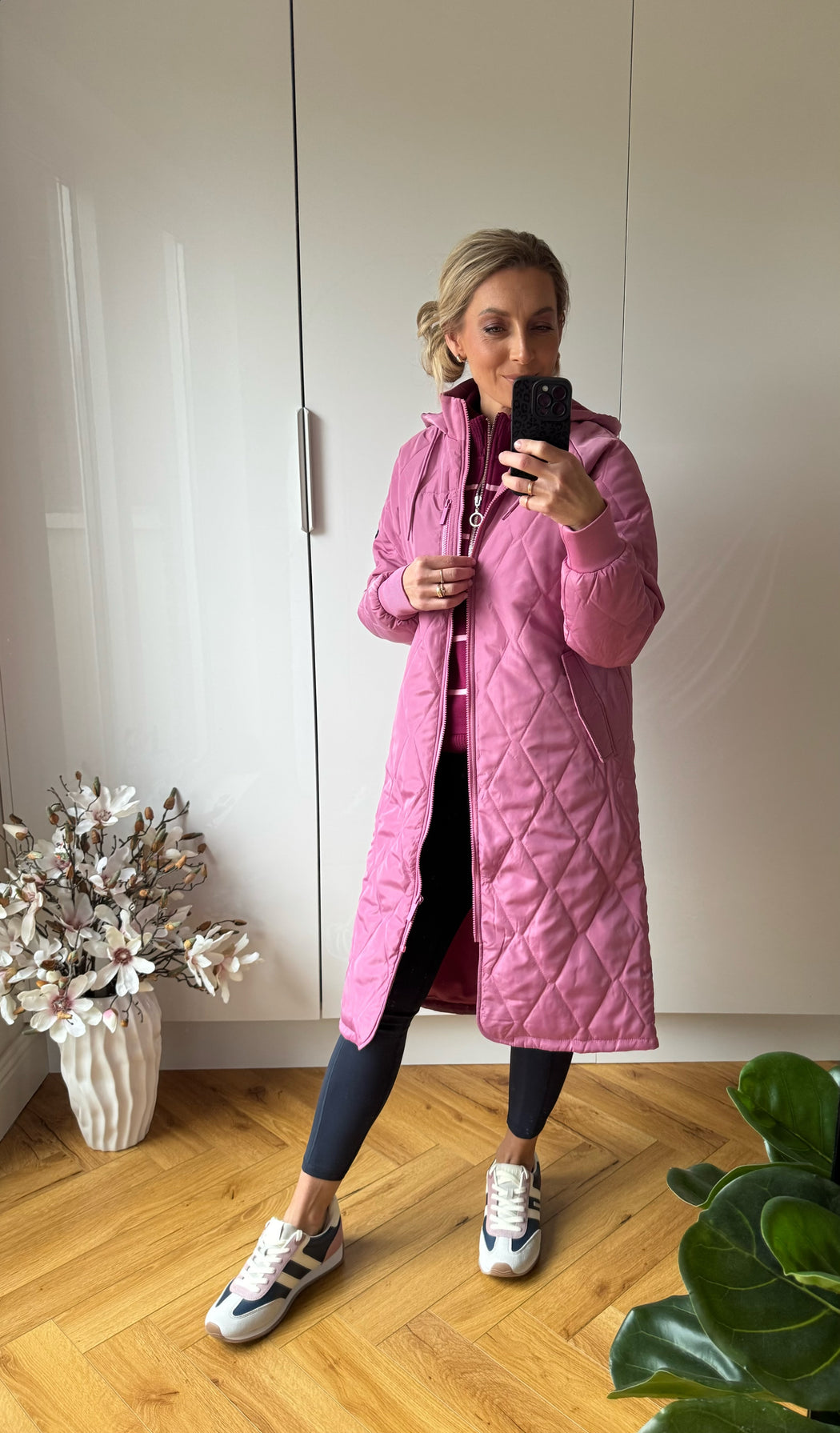Casey Longline Coat Berry