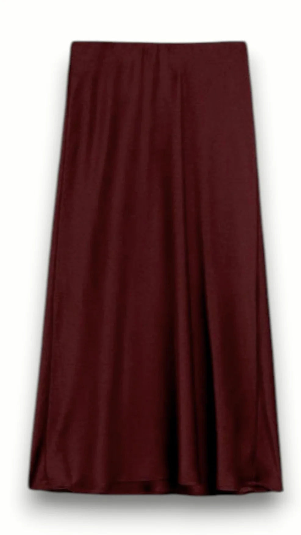 Plum Kansas satin skirt