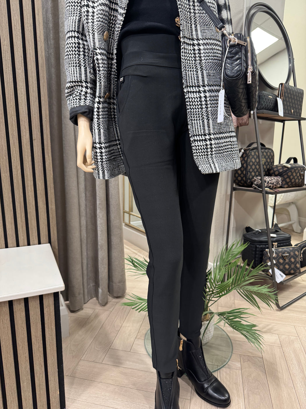 Black Rachel scuba jeggings