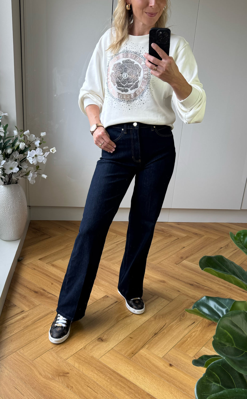 Guess high waist boot cut w5ya1ad5pw1-bfin