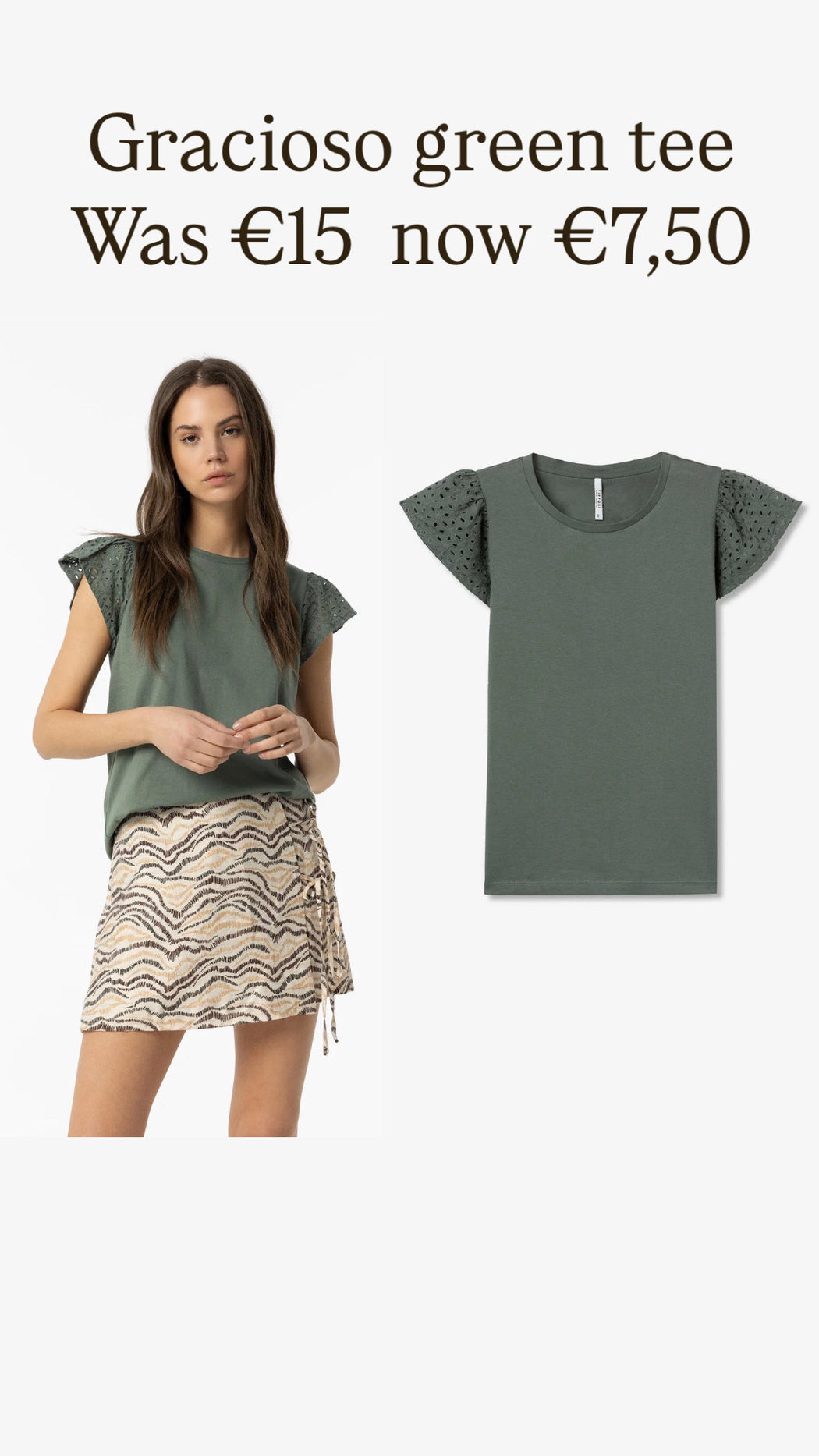 Gracioso green tee
