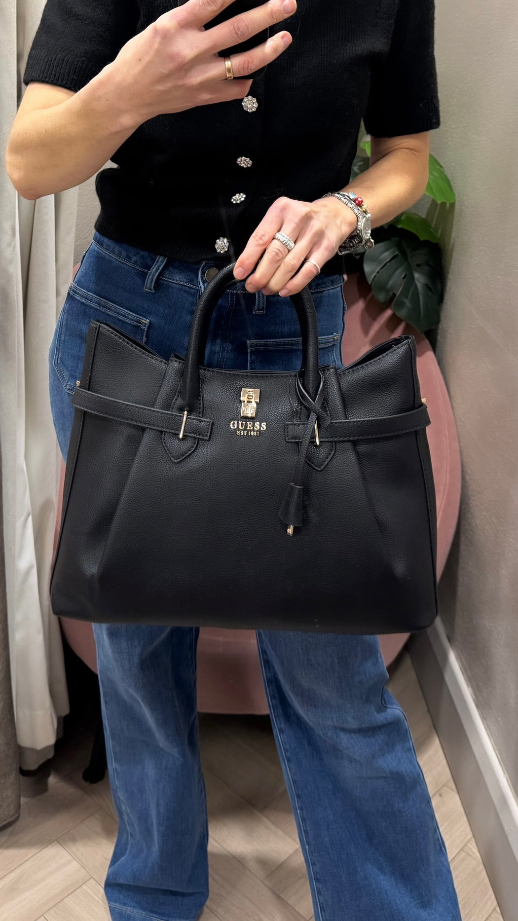 Guess black yesba bag bg783307