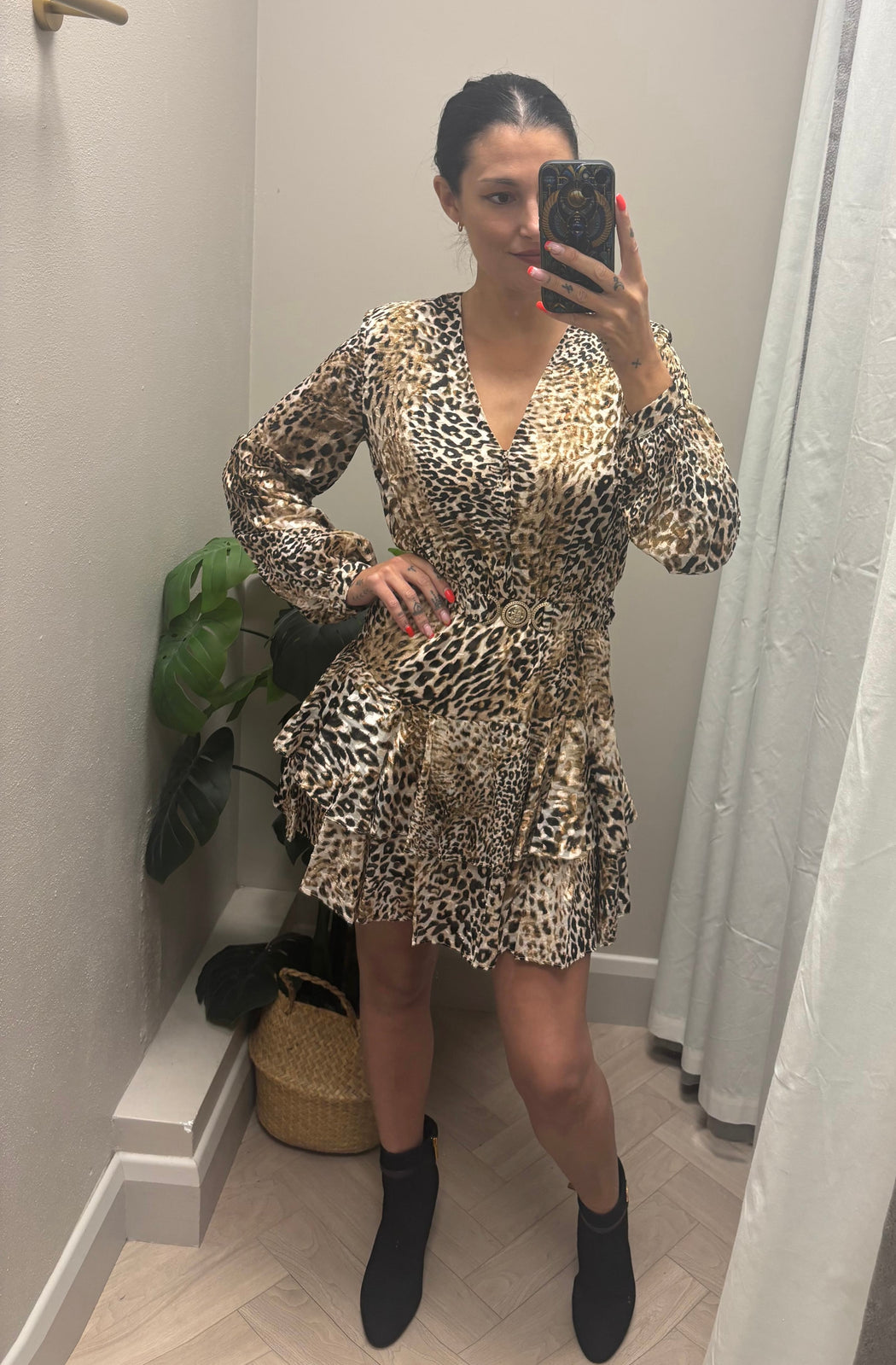 Guess leopard Clarisse flare dress
