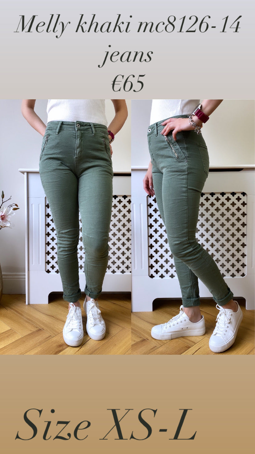Melly khaki mc8126-14 jeans