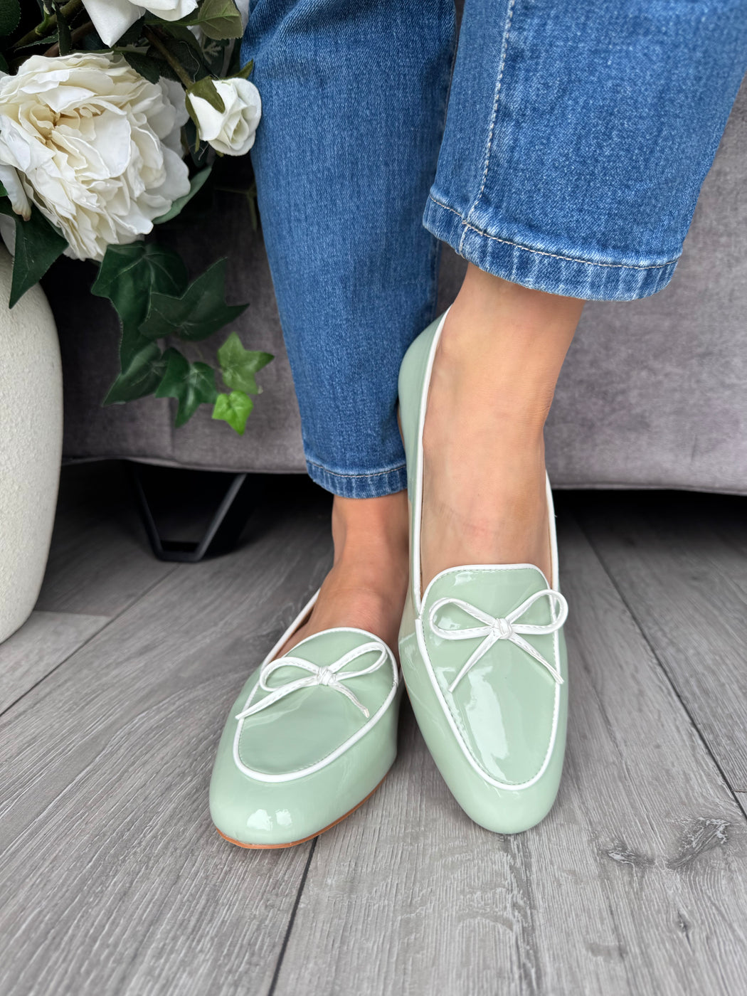 Flitton mint shine loafer