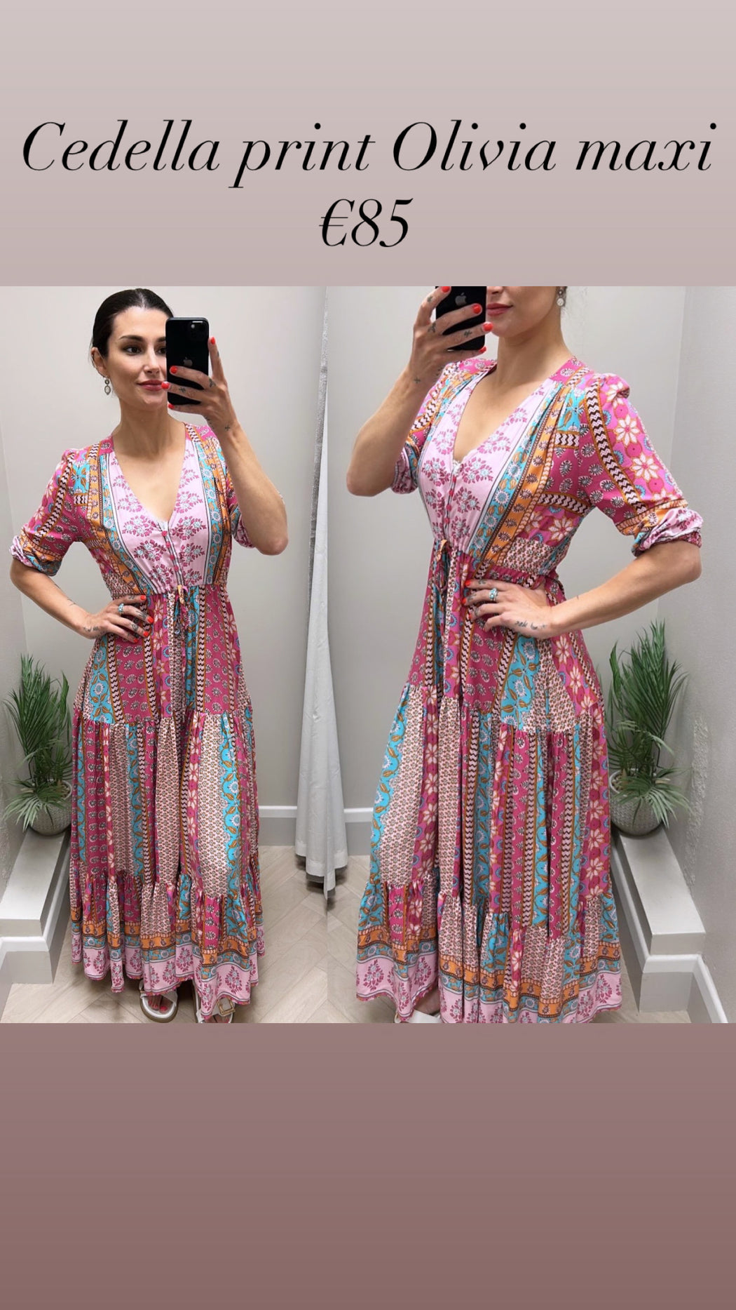 Cedella print Olivia maxi