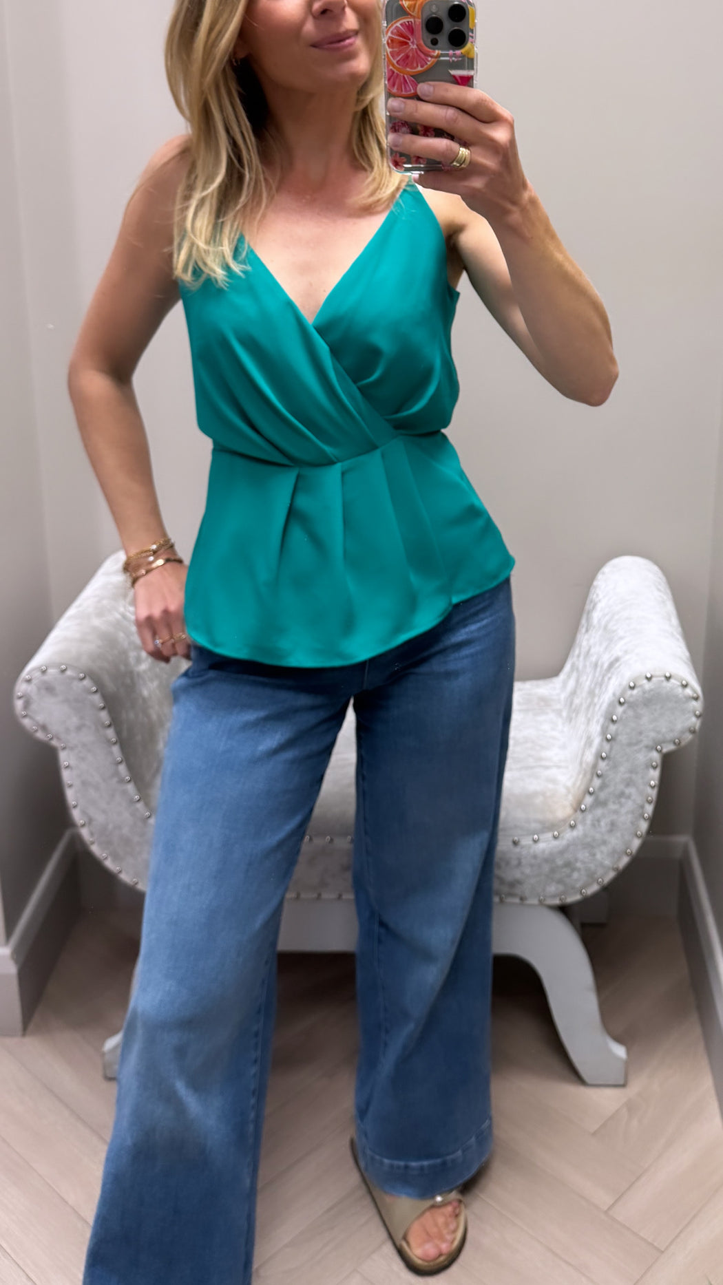 Silk smeraldo green azalea