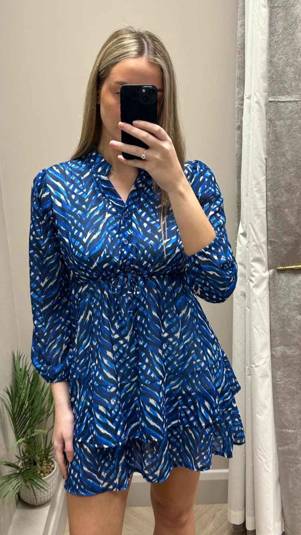 Blue navy  Latina mini dress