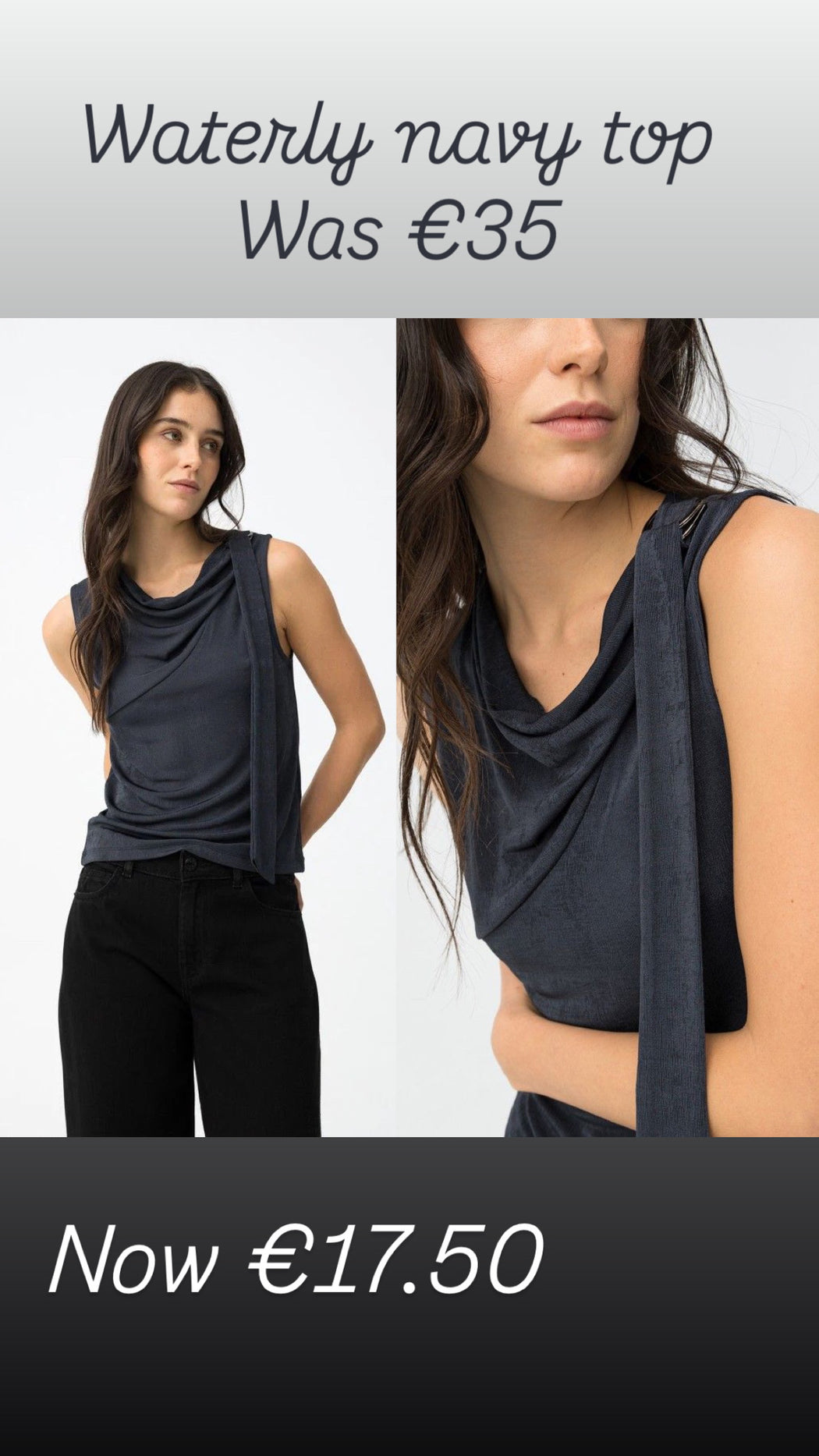 Waterly navy top