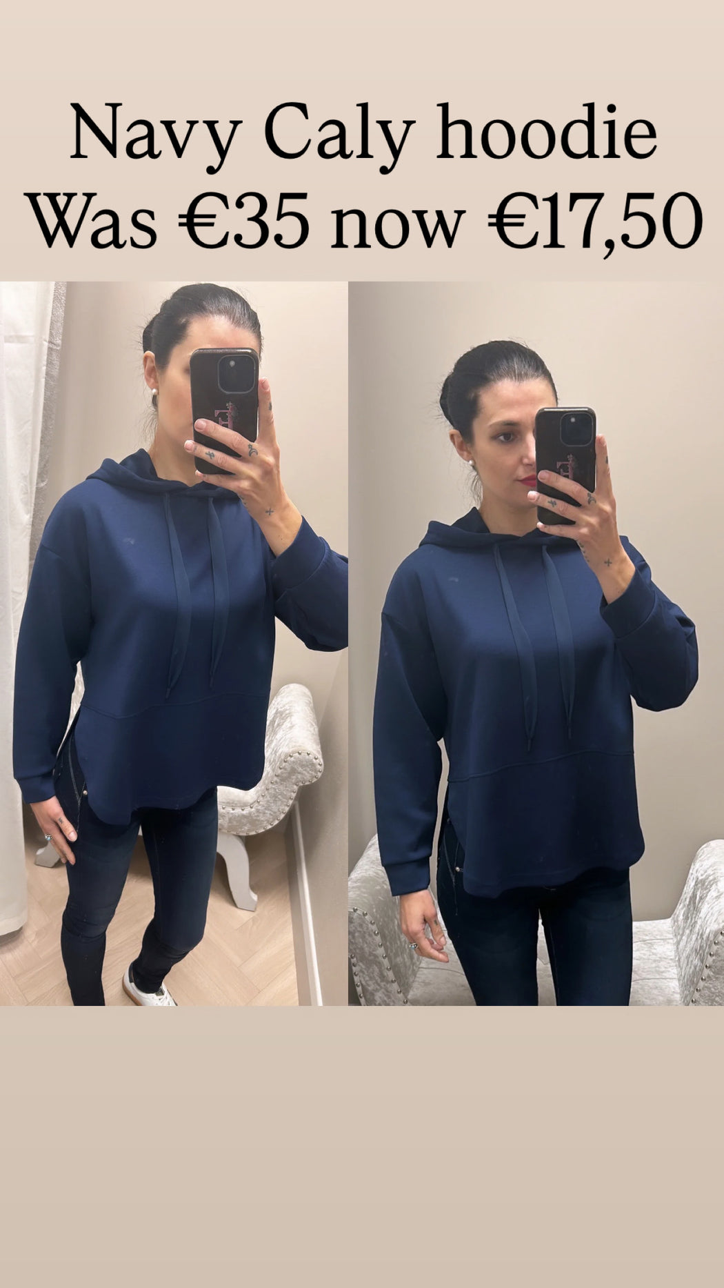 Navy Caly hoodie